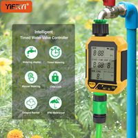 Minuteur de vanne d'eau intelligente programmable YIERYI - Contrôleur d'irrigation automatique pour systèmes d'irrigation goutte à goutte et d'arrosage
