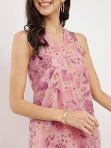 Handmade Indian Cotton Floral <b>Printed</b> Woman Fashion Dress Stylish Long Party Wear for Summer Natural Personalized Bride Gift - Product Image 2