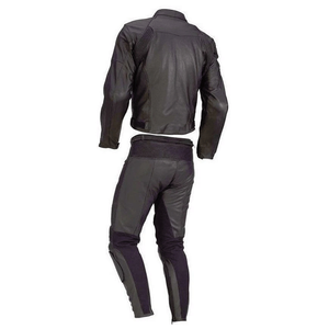 Paneles de traje de carreras de cuero de vaca genuino negro de dos piezas de alta calidad CE traje de motocicleta de protección blindada para hombres - Product Image 6