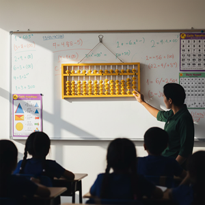 Ábaco Profesional de Madera de 13 Varillas con Cuentas Lisas para el Aprendizaje de Matemáticas y el Desarrollo de Habilidades para Niños y Estudiantes - Product Image 5