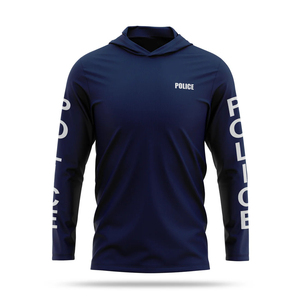 Vente en gros de t-shirts performants pour hommes, vêtements de sport, sweats à capuche à manches longues pour le sport en plein air avec logo personnalisé - Product Image 3
