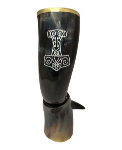 Cuerno para beber vikingo pulido de calidad superior respetuoso con el medio ambiente hecho a mano natural personalizado para restaurante doméstico y hotel de la India. - Product Image 1