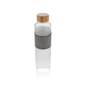 Sustainable Impact Glass Bamboo Bottle Eco-Friendly <b>Drinkware</b> for Merchandising - Product Image 1