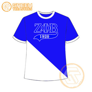 T-shirt pour femmes Zeta Phi Beta personnalisé en gros vêtements de sororité t-shirts en coton vêtements de fraternité pour femmes plus fines - Product Image 4