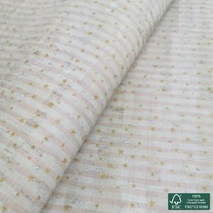Stars printed pattern on white cork fabric Printed Pattern Natural Cork Fabric Gorgeous Design Eco Friendly Leather Fabric - Product Image 2