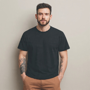 Camisetas de manga corta de verano para hombre, de algodón 100% camiseta de poliéster de alta calidad, camiseta para correr y ejercicio para hombre - Product Image 2