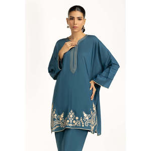 ชุดเซ็ตผ้าลินินปักลายแบบอาหรับ IUSTTS-1212 สำหรับฤดูร้อน - Product Image 2