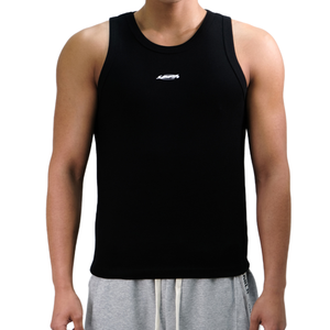 Corea doppia nove uomini Slim-Fit senza maniche Top in misto cotone Premium intrecciato traspirante per sport Fitness Casual - Product Image 2