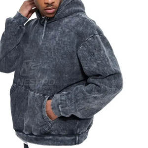 Survêtements délavés à l'acide avec logo personnalisé grande taille pour l'extérieur Survêtements délavés à l'acide avec matériaux durables de dernier style pour hommes - Product Image 4