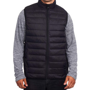 Chaleco Acolchado de Invierno sin Mangas 100% Poliéster para Hombre, Ropa Exterior Informal de Alta Calidad, Resistente al Viento y Anti-UV, con Logotipo Personalizado - Product Image 1