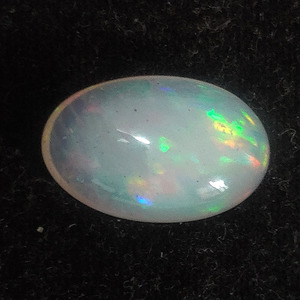 Opale éthiopienne naturelle, cabochon ovale 17x11mm, 6.75 cds, cabine en opale véritable pour bijoux pleins de feu, cabine en opale blanche, pierres précieuses - Product Image 4