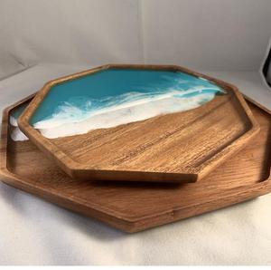 Bandeja Decorativa de Resina para un Estilo de Hogar Elegante, Bandeja para Servir Pasteles, Jugos y Alimentos para el Hogar y Hoteles - Product Image 3