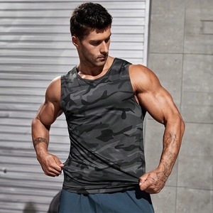Camiseta sin mangas con logotipo personalizado para hombre, camiseta sin mangas para entrenamiento de gimnasio, camiseta sin mangas en blanco para hombre, camiseta sin mangas con lavado ácido - Product Image 1