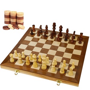 Jeu d'échecs en bois pliable - Product Image 4