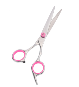 Tijeras rectas de anillo rosa para hombres y mujeres Tijeras de corte de pelo de acero inoxidable POR IMANS - Product Image 3