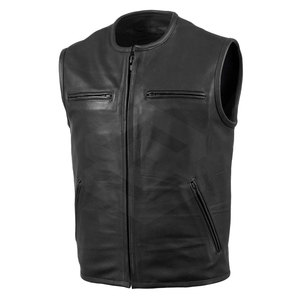 Chaleco de cuero de alta calidad 100% para hombre, diseño de moda transpirable para invierno, precio razonable - Product Image 1