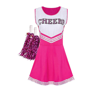 Halloween Custom <b>Sexy</b> Kids Cheer Leading Uniform CHEERS Sleeveless <b>Cheerleader</b> Dress Women - Product Image 5