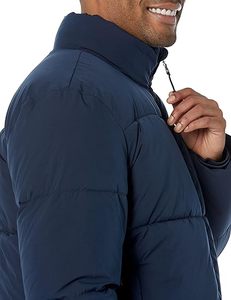 Chaqueta Acolchada Gruesa y Suave Estilo Cortavientos 2025, Abrigos de Lona de Algodón Personalizados para Hombre con Cuello Alto y Logotipo Frontal al por Mayor - Product Image 6