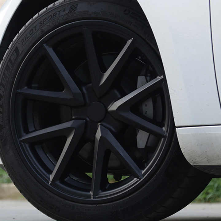 Wholesale Custom Spinning Car Chrome Hubcap Tesla Model 3 Hubcaps