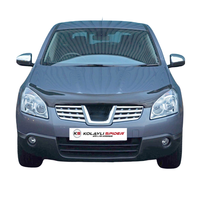 Protection de capot avant style sport ABS pour Nissan Qashqai 2007-2010, déflecteur de vent, installation facile, protection anti-insectes, ajustement OEM