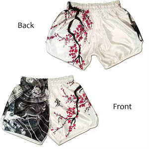 Short de boxe MMA pour hommes de haute qualité Short de combat en polyester personnalisé en gros Adultes Sublimation Arts martiaux Porter OEM THT PORTE - Product Image 3