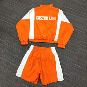 ชุดเซ็ตเสื้อแจ็คเก็ตกันลมระบายอากาศแบบสั่งทำพิเศษ สองชิ้น ขายส่ง เสื้อกันน้ำ กางเกงขายาว ชุดวอร์มผู้ชาย - Product Image 2