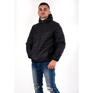 Chaqueta acolchada con capucha informal para hombre 2025, cortavientos de alta calidad con estampado informal, chaqueta personalizada de invierno al por mayor - Product Image 1