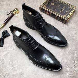 เปิดตัวรองเท้าลำลองหนังแท้ทรงหัวแหลมกันน้ำสำหรับผู้ชาย ดีไซน์ทันสมัย เหมาะสำหรับใส่ทำงาน ใส่ไปออฟฟิศ ใส่เป็นรองเท้าทางการ รองเท้าออกซ์ฟอร์ด - Product Image 3