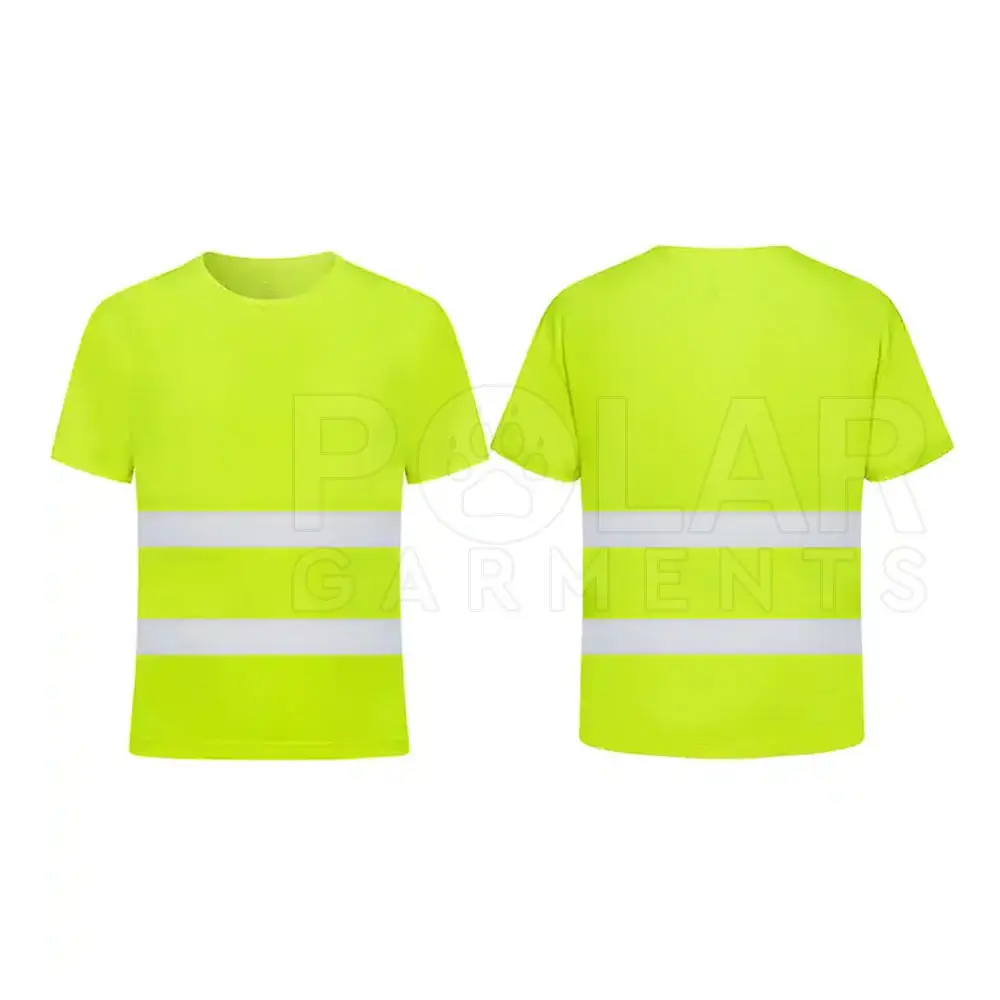 Magliette di sicurezza ad alta visibilità con Logo di sicurezza da uomo magliette da lavoro riflettenti per uomo