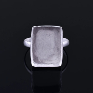 แหวนเงินแท้ 925 ทรงสี่เหลี่ยมขนาด 7-30 มม. ดีไซน์เก๋ ไม่มีพลอย เหมาะสำหรับทุกเพศทุกวัย ไซส์ US-6 กำลังเป็นที่นิยม - Product Image 2