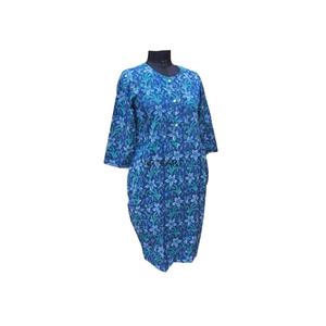 Robe d'été Boho Mini Robe en coton à imprimé floral violet avec ceinture courte Impression indienne personnalisée Cadeau pour femme - Product Image 3