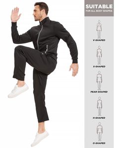 OEM Gymwear al por mayor hombres chándal desgastado francés Terry chándales para hombres transpirable Activewear conjunto de dos piezas - Product Image 5
