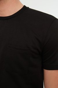 Hot personnalisé noir coton Jogging Sportswear Gym survêtement et short 2 pièces survêtement hommes t-shirt ensemble - Product Image 4