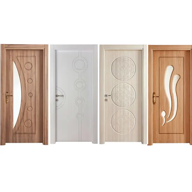 PVC מצופה דלת יצרנים מותאם אישית דלתות windows עבור אמריקאי פנים דלת אמריקאי פנל דלת