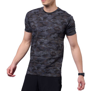 OEM Service Bulk Men Camo Camisetas Personalizado Impreso 100% Algodón Tejido de punto Venta al por mayor Camo Camisetas para hombres - Product Image 1