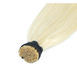ผมต่อแบบไมโครบีด I-Tip ผมตรงแท้แบบรัสเซีย สีบลอนด์แพลตตินั่ม # 60 ซอฟท์ แอนด์ เนเชอรัล - Product Image 3