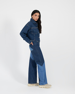 แจ็กเก็ตยีนส์ขนาดใหญ่พิเศษสำหรับผู้หญิงเสื้อโค้ทยีนส์สไตล์แฟชั่นออกแบบได้ตามต้องการ - Product Image 6