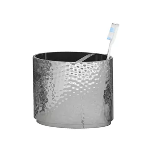 Vente en gros de quatre pièces de porte-brosse à dents en métal enduit noir dernier design d'hôtel accessoires de salle de bain échantillon gratuit quantité minimale de commande à bas prix - Product Image 2