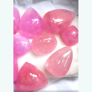 11 piezas de morganita Natural de 19mm a 35mm cojín ovalado cabujón de pera 945 CTS lote Iroc ventas cabina de piedras preciosas sueltas de alta calidad - Product Image 3