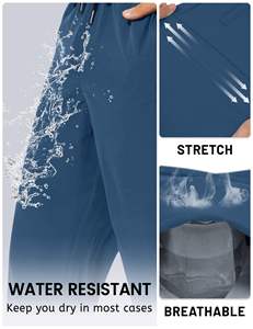 กางเกงผู้ชายผ้าถักกันยับ แฟชั่นลำลอง มีกระเป๋า ผ้าฝ้ายย้อมสีพื้น ออกแบบเองได้ - Product Image 3