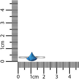 Anillo apilable de Plata de Ley 925, ajuste de bisel, forma de cono de labradorita, rebanada Natural, elegante, moderno, fiesta de boda - Product Image 5