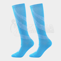Chaussettes de baseball antidérapantes pour adultes - Séchage rapide, respirantes, écologiques, impression numérique, chaussettes montantes avec adhérence stabilisatrice pour crampons