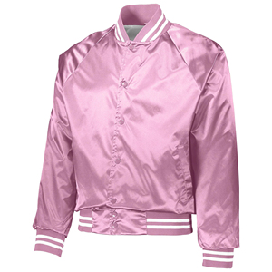Veste bomber en satin bleu brodée décontractée de haute qualité sur mesure pour hommes, pour l'automne et les activités de plein air - Product Image 3