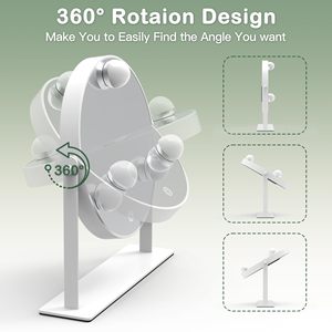 Gương trang điểm LED với ánh sáng máy tính để bàn Net người nổi tiếng nữ lấp đầy ánh sáng gương nhỏ in phong cách ký túc xá Máy tính để bàn di động - Product Image 5