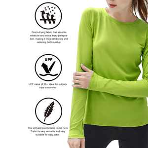 Chaleco Rash de alta calidad, camisa de manga larga de compresión para mujer, protector Rash Guard de Color blanco para mujer, personalizado para logotipo personalizado OEM - Product Image 3