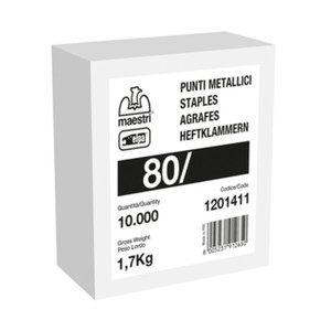 Punti di Fissaggio per Spillatrice Art. 80/8 Pezzi 10.000 Galvanizzati - Product Image 1