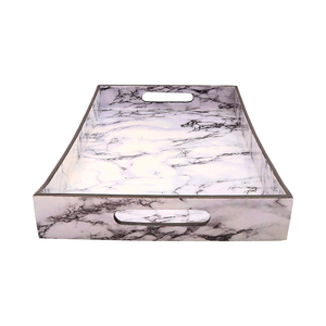 Nouvelle Arrivée - Plateau de Service en Marbre Style Américain Écologique pour Mariage, Vente Chaude, Nouveau Design Fait Main, Vente en Gros - Product Image 3