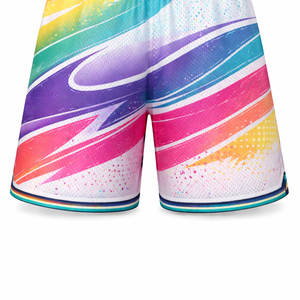 Pantalones Cortos Deportivos de Malla Sublimada para Hombre, Ropa Deportiva Flexible para Entrenamiento de Baloncesto y Torneos Deportivos - Product Image 4