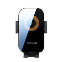 Cargador de coche universal Eway de 15W, diseño de abrazadera automática, soporte de carga y soporte compatible con todas las fundas de teléfono