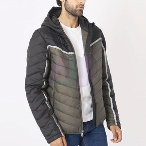 Chaqueta de Invierno para Hombre, Estilo Nuevo, con Diseño Moderno, Cortavientos, Transpirable, Aislante, con Capucha y Logotipo Frontal, Nailon/Poliéster - Product Image 6